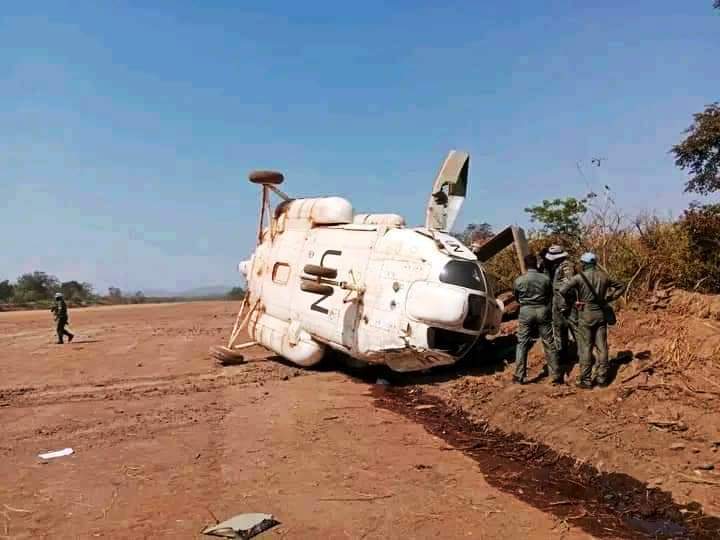 Centrafrique : 3 blessés dans le crash d’un hélicoptère de la Minusca dans la Haute-Kotto