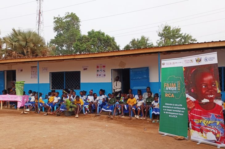 Centrafrique : F.A Touadera relance la cantine scolaire dans les écoles avec un accent sur les produits locaux