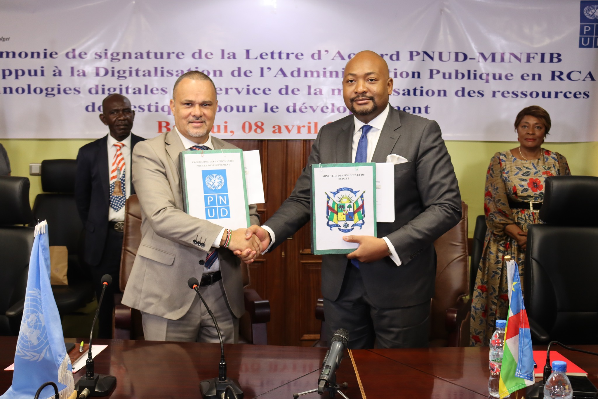 Centrafrique : le PNUD accorde plus d’un milliard FCFA au gouvernement pour la phase 2 de digitalisation de l’administration publique