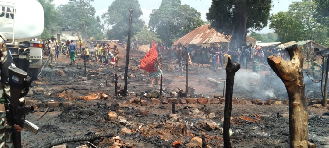 Alindao : les victimes de l’incendie du site des déplacés de Afaps demandent de l’aide