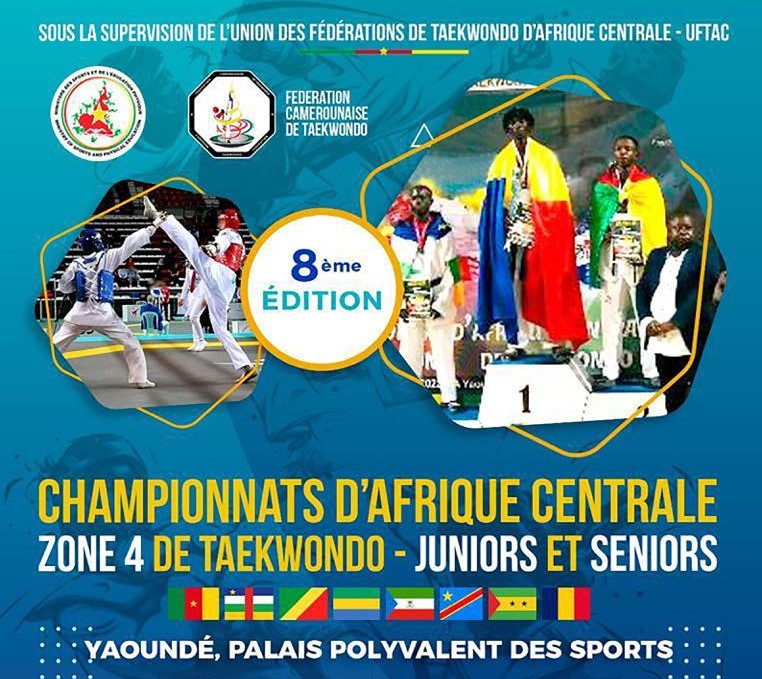 Taekwondo : la RCA décroche 3 médailles d’or et une en argent au championnat d’Afrique centrale zone 4 à Yaoundé