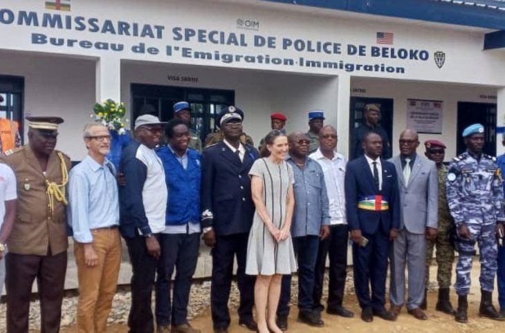 Centrafrique : le nouveau commissariat de police de Béloko inauguré grâce à l’appui des Etats-Unis