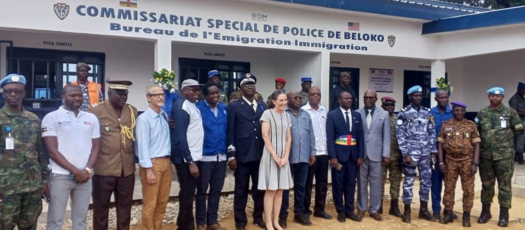Centrafrique : le nouveau commissariat de police de Béloko inauguré grâce à l’appui des Etats-Unis