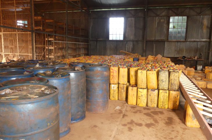 Centrafrique : une quantité importante de carburant saisie à Bangui des mains d’opérateurs économiques