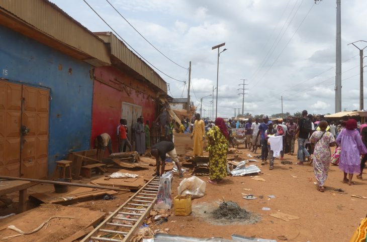 Bangui : circulation fluide au marché de Km5 après le déguerpissement des commerçants sur les chaussées