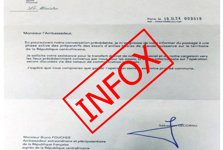 La France prépare-t-elle des essais d'armes létales de grande puissance sur le territoire centrafricain ? INFOX !
