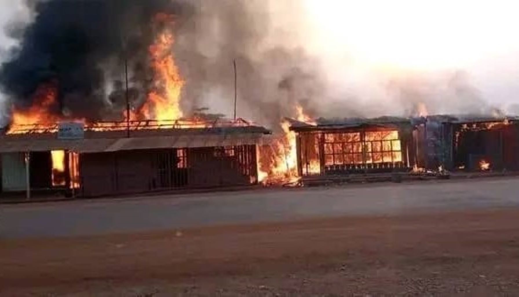 Bangui : un incendie ravage des boutiques près du stade Bonga-Bonga