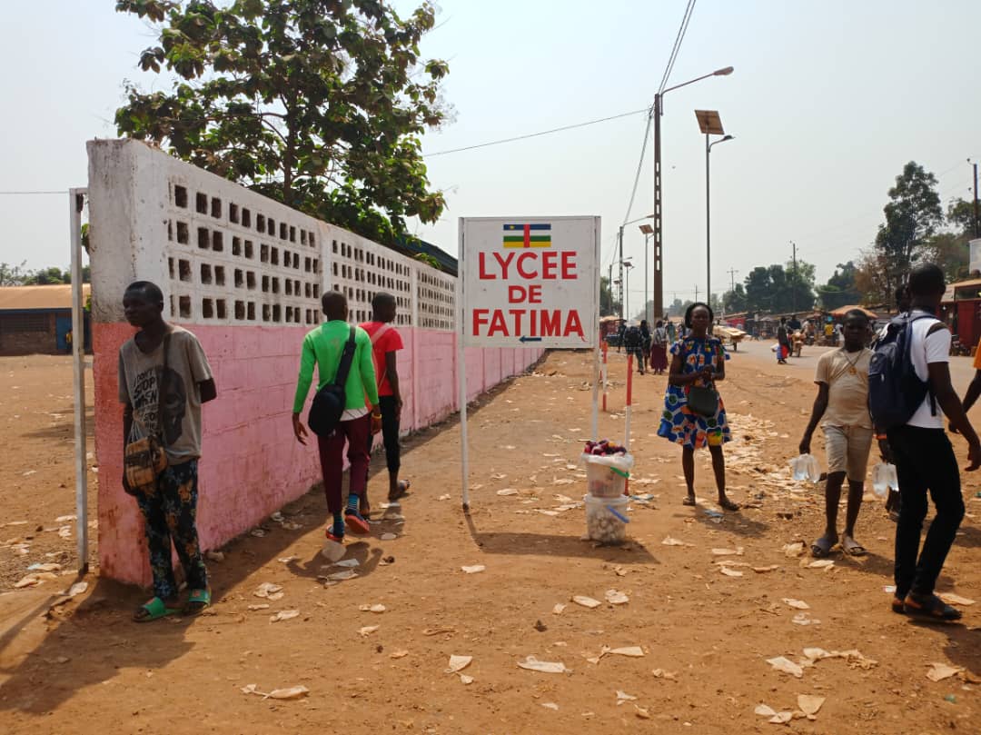 Centrafrique : la devanture du lycée de Fatima désormais dégagée
