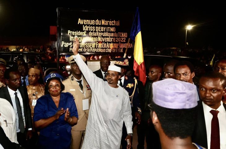 A Bangui, le président tchadien visite l’avenue Idriss Deby Itno