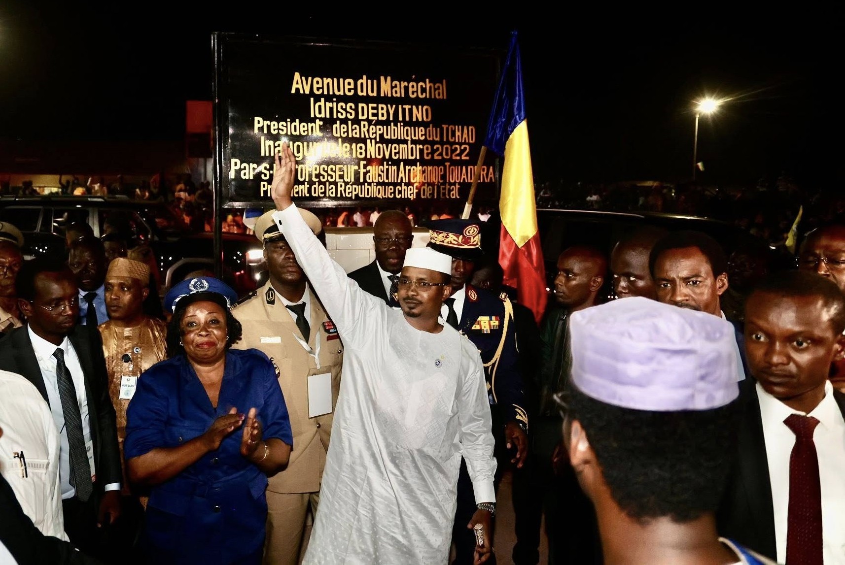 A Bangui, le président tchadien visite l’avenue Idriss Deby Itno