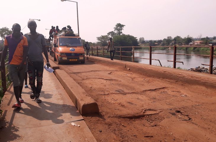 Attention ! Le pont de PK9 à la sortie sud de Bangui s’affaisse de plus en plus