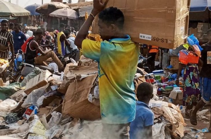 Bangui : une fois de plus le marché de KM5 renoue avec l’insalubrité