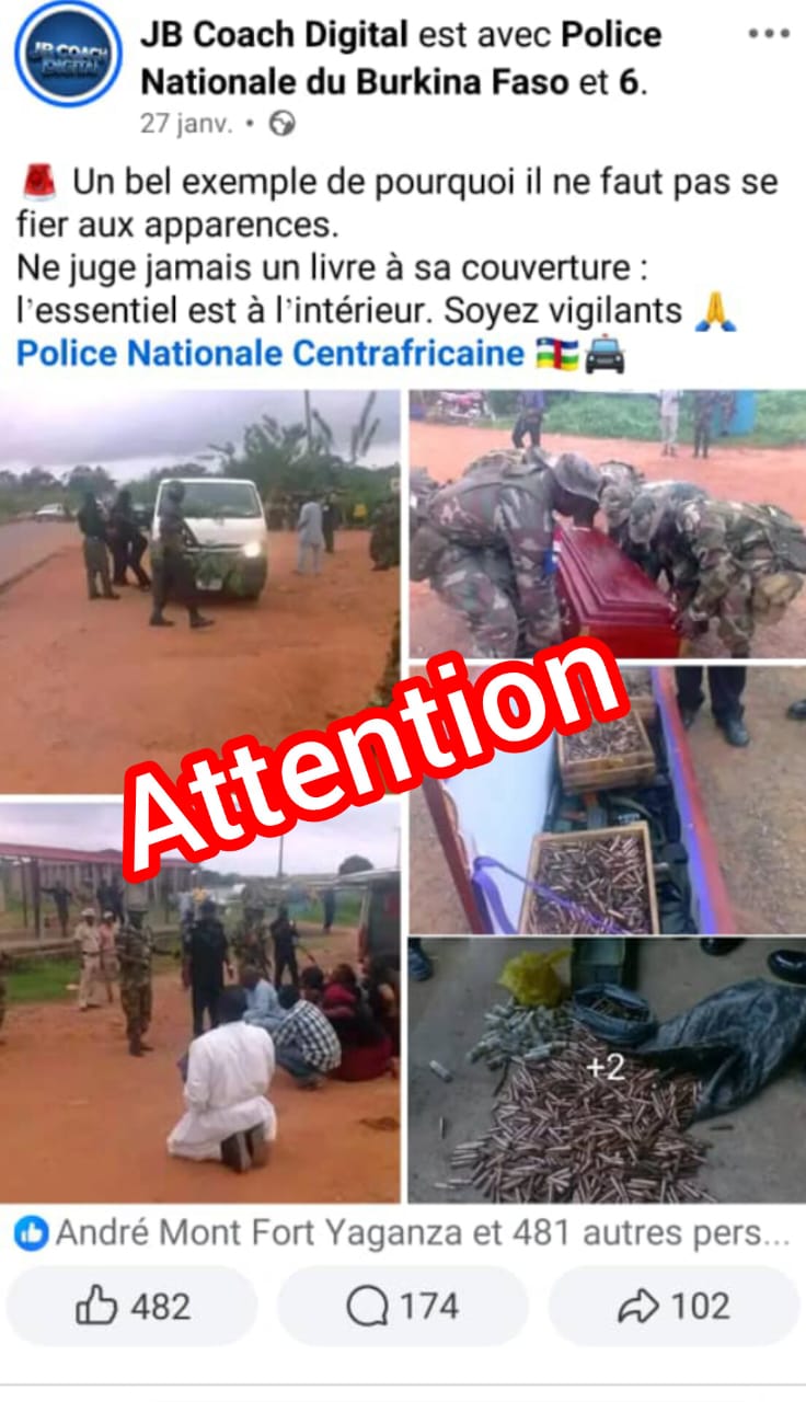 Faux, ces images d’un cercueil rempli d&rsquo;armes ne viennent pas de Centrafrique, elles datent de 2016 au Nigeria