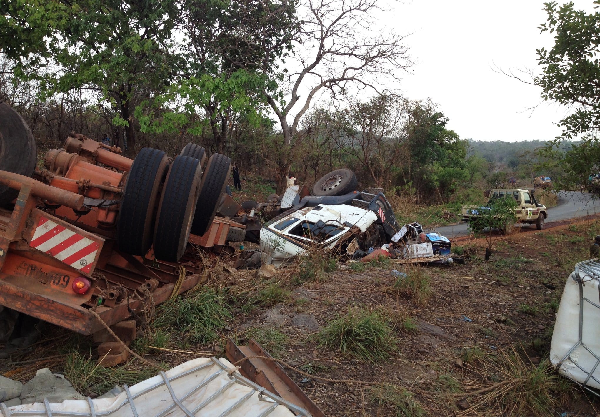 La dégradation commence à inquiéter sur la route Bangui-Boali 