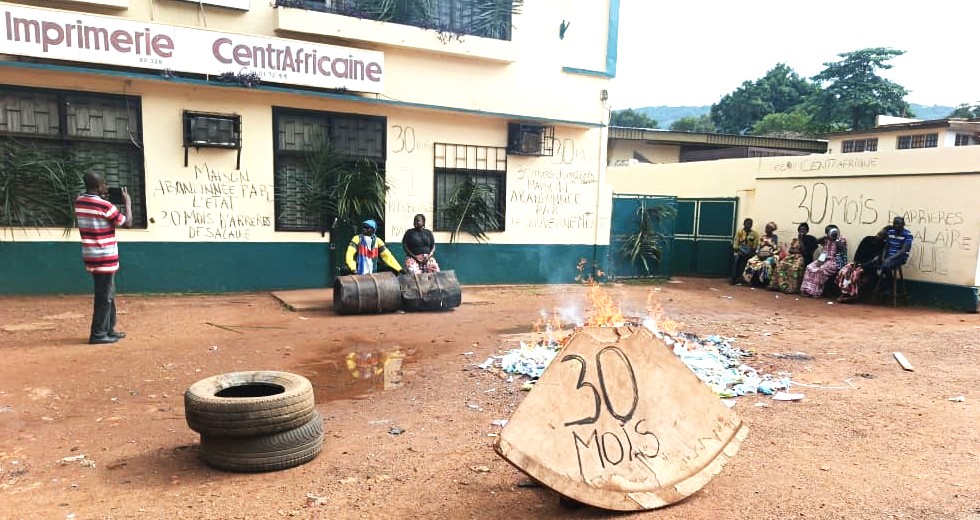 Société : grogne à l’Imprimerie centrafricaine pour réclamer 30 mois d’arriérés de salaire