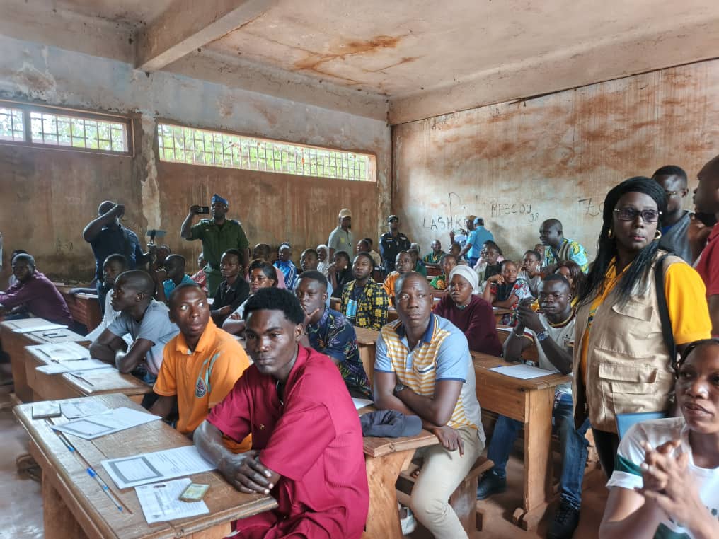 Centrafrique : plus de 12 000 candidats passent le concours de recrutement dans la police et la gendarmerie