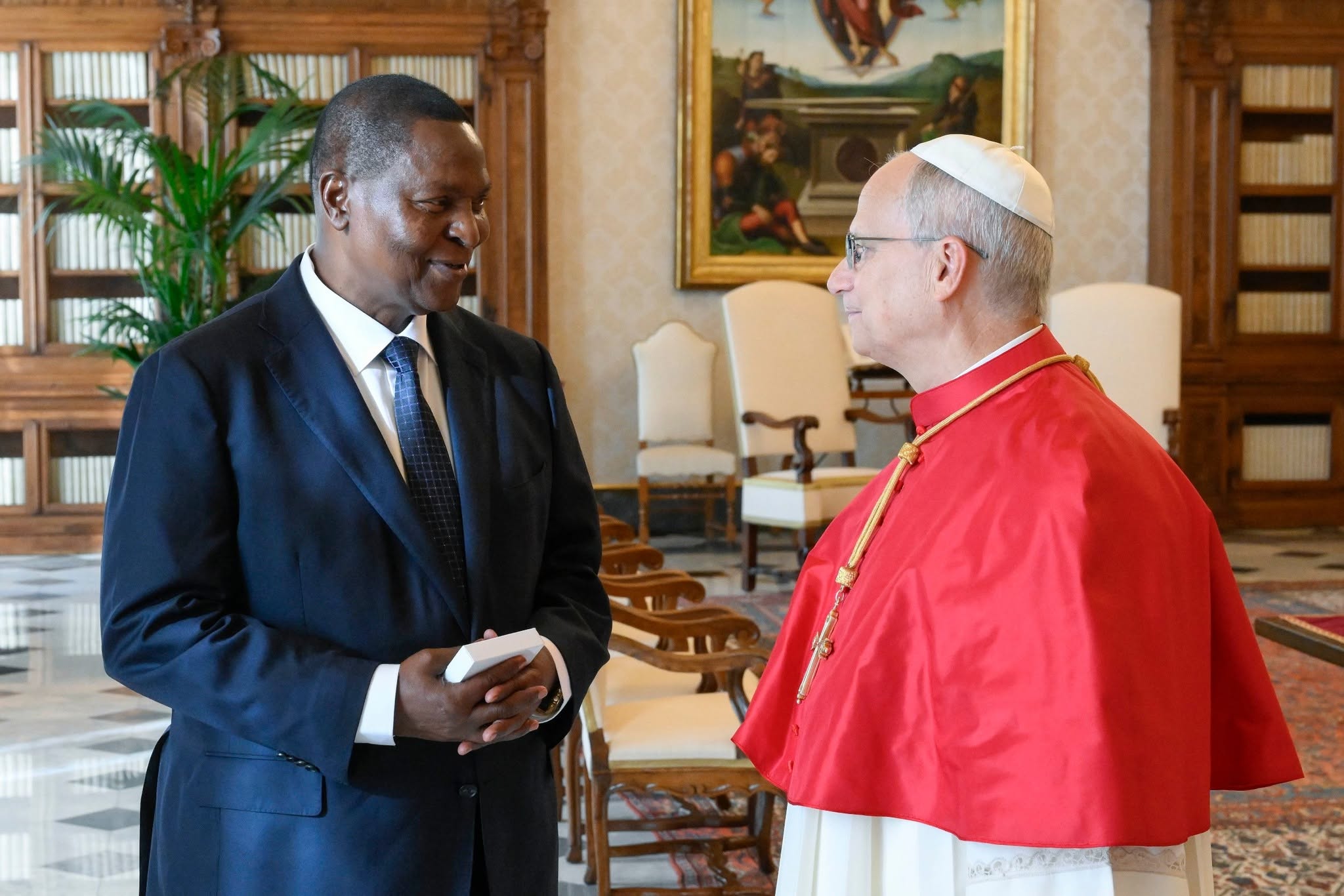Centrafrique – Vatican : entretien entre le pape Léon XIV et le président Touadéra