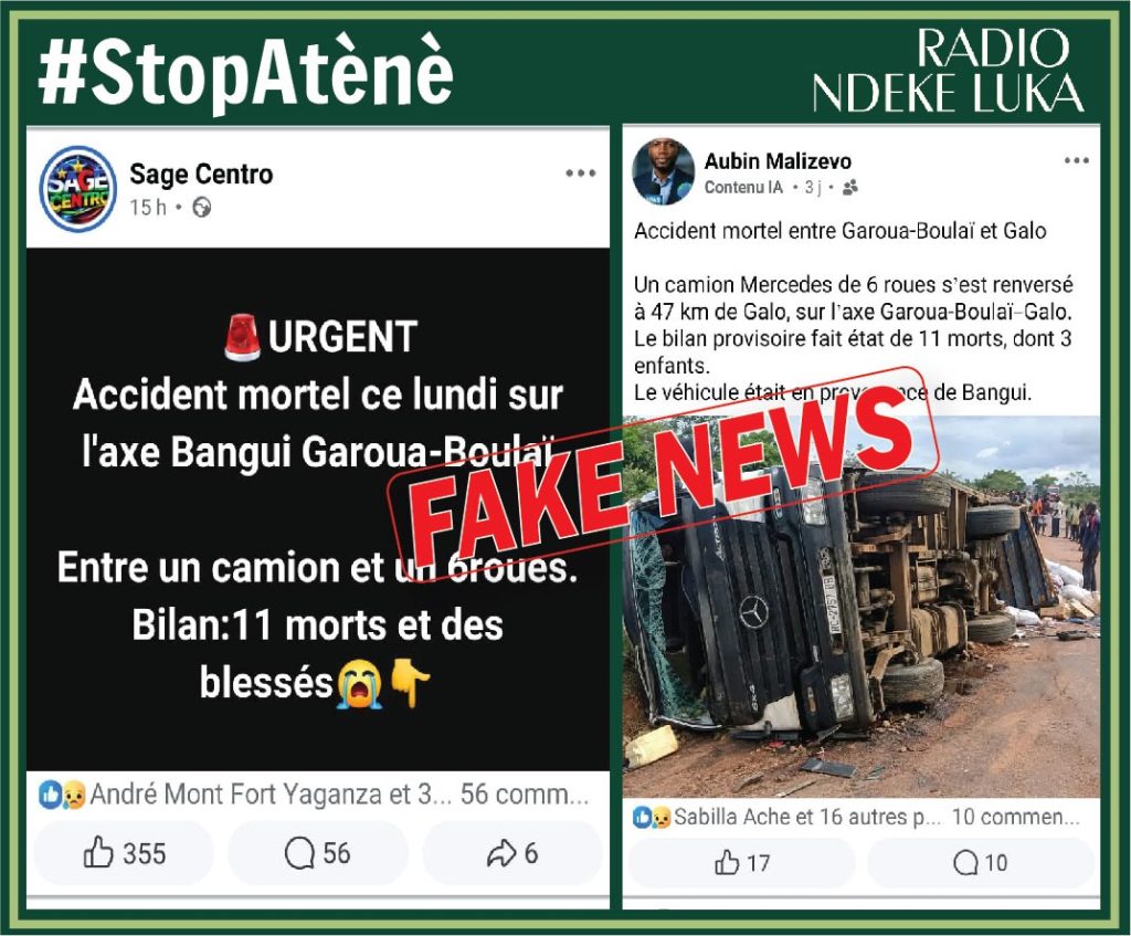 Faux, il n’y a pas eu 11 morts dans un accident à Galo