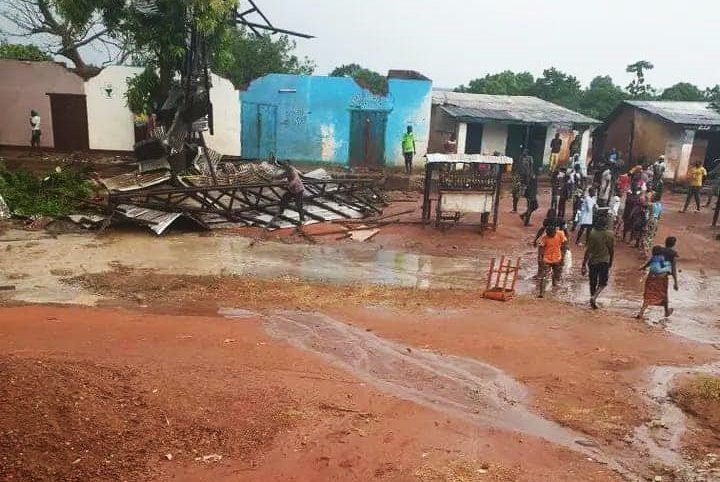 Centrafrique : dégâts énormes à la suite d’une pluie diluvienne dans la commune de Gadzi