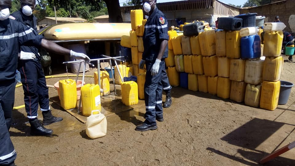 Centrafrique : La protection civile ravitaille certains quartiers de Bangui  et de sa périphérie en eau potable