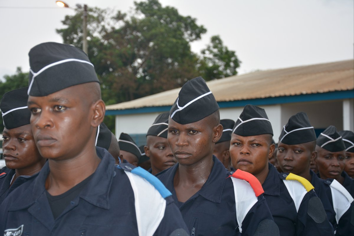Bangui : 500 gendarmes et policiers bouclent leur formation