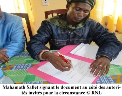 La Faction Mahamath Sallet de la CPJP signe l’accord de paix