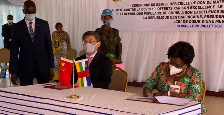 RCA/Covid-19:  répartition du don chinois aux structures sanitaires
