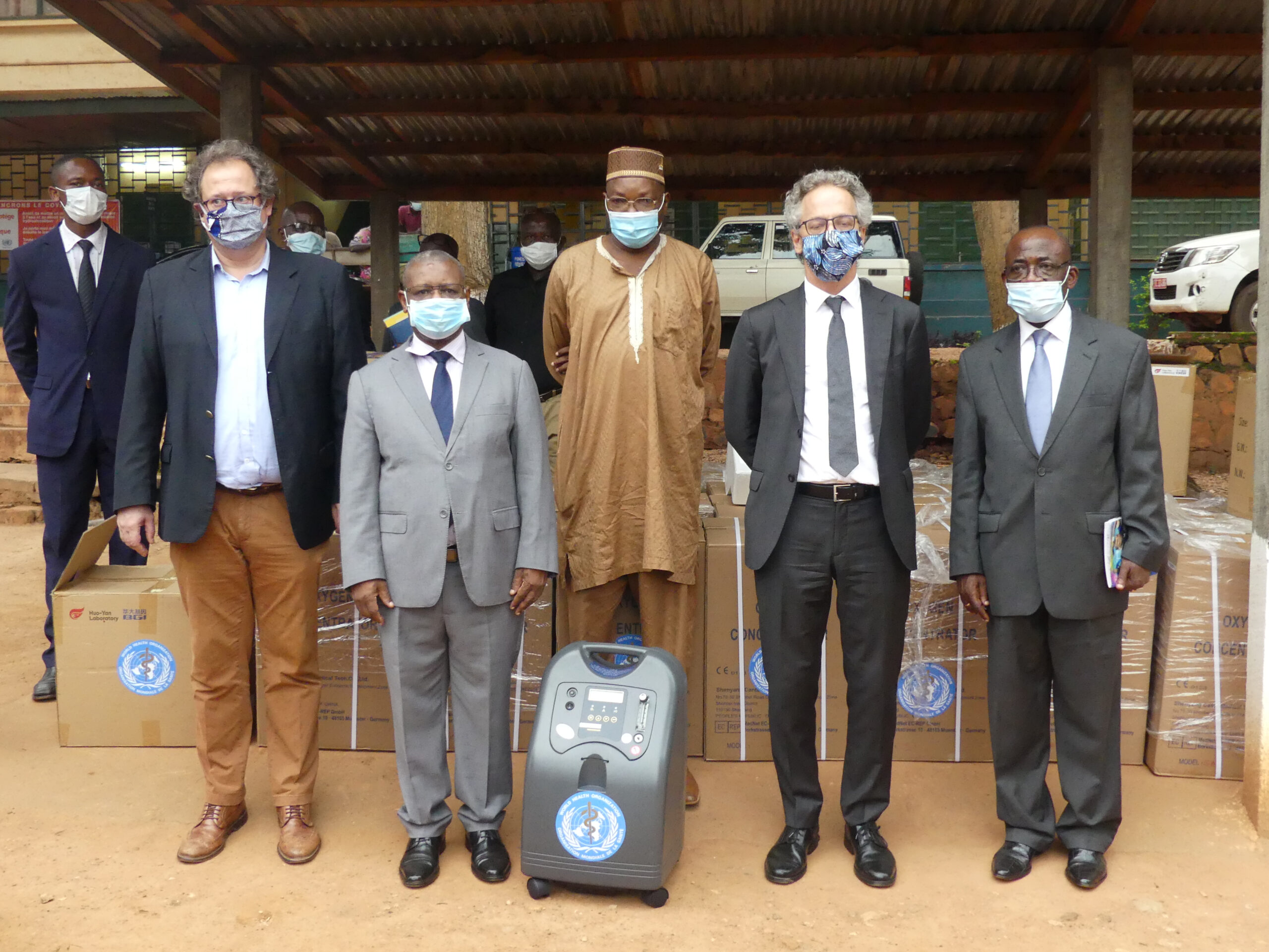 RCA/Covid-19: l’OMS offre une vingtaine de concentrateurs d’oxygène et 7200 tests au ministère de la santé