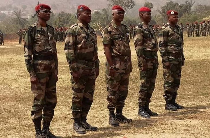 Centrafrique : Les officiers généraux inscrits au tableau d'avancement portent leurs galons