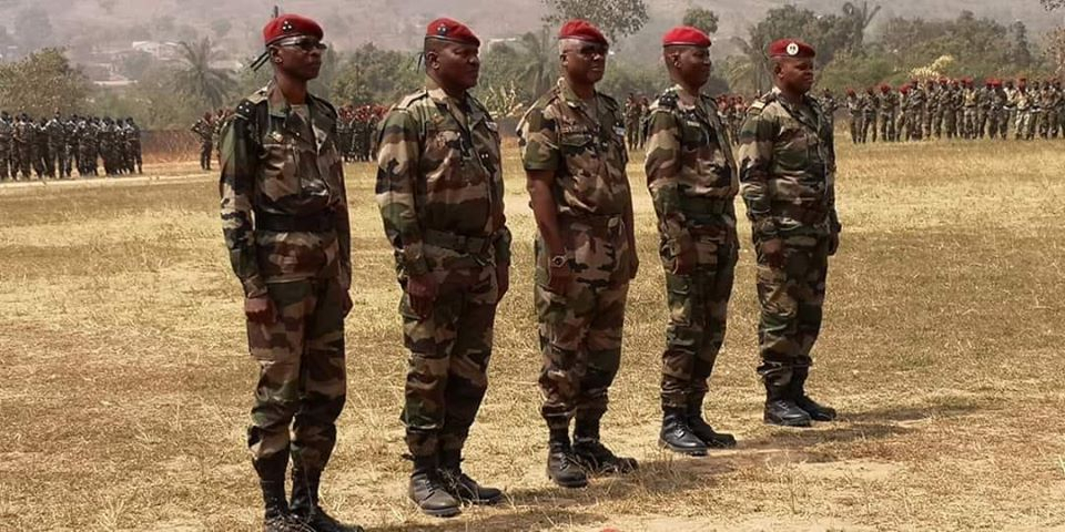 Centrafrique : Les officiers généraux inscrits au tableau d’avancement portent leurs galons