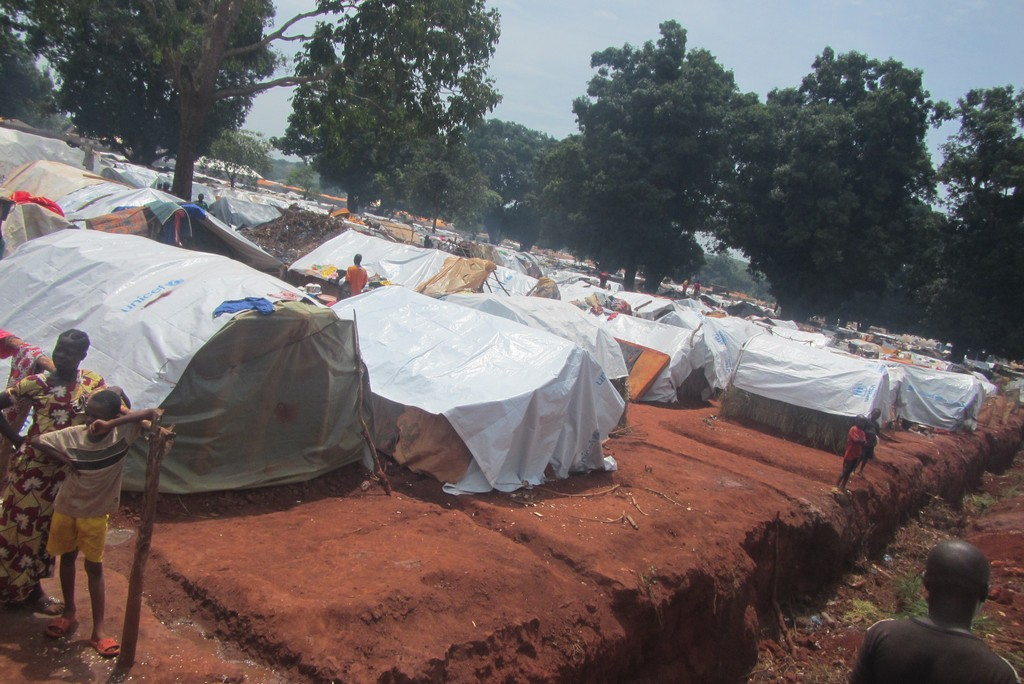 Haute-Kotto : Une partie du site des déplacés  de PK3 partie en fumée