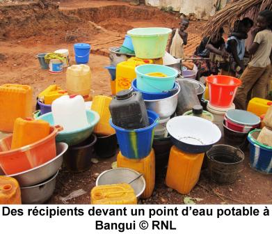 La corvée d’eau de plus en plus aigue à Bangui
