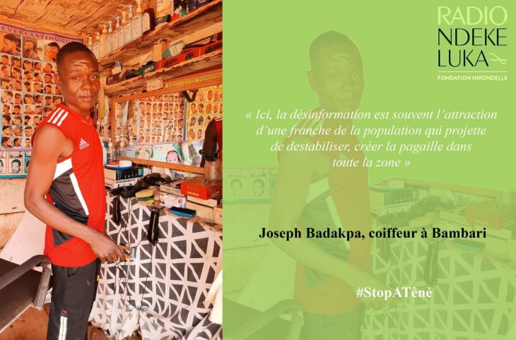 #StopATènè: "La désinformation est un problème qui touche quotidiennement la Centrafrique"