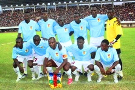 Départ des Fauves de Bas-Oubangui pour la coupe CEMAC à Brazzaville