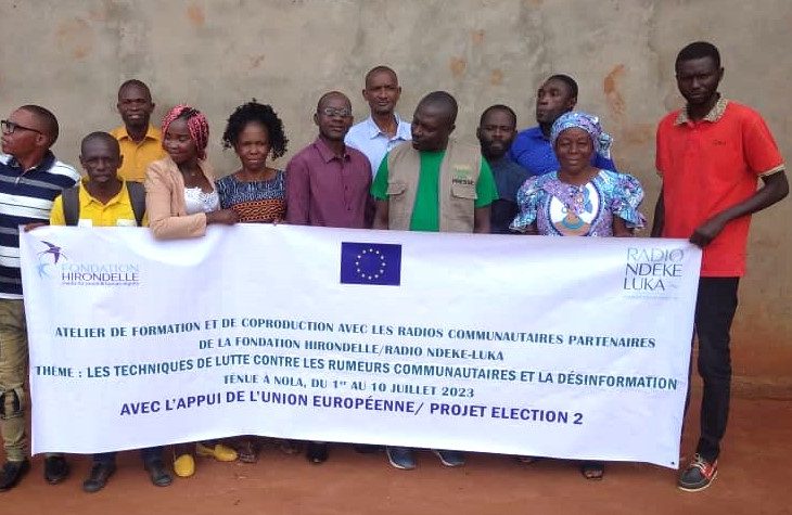 Centrafrique-désinformation : la Fondation Hirondelle forme des journalistes des médias communautaires