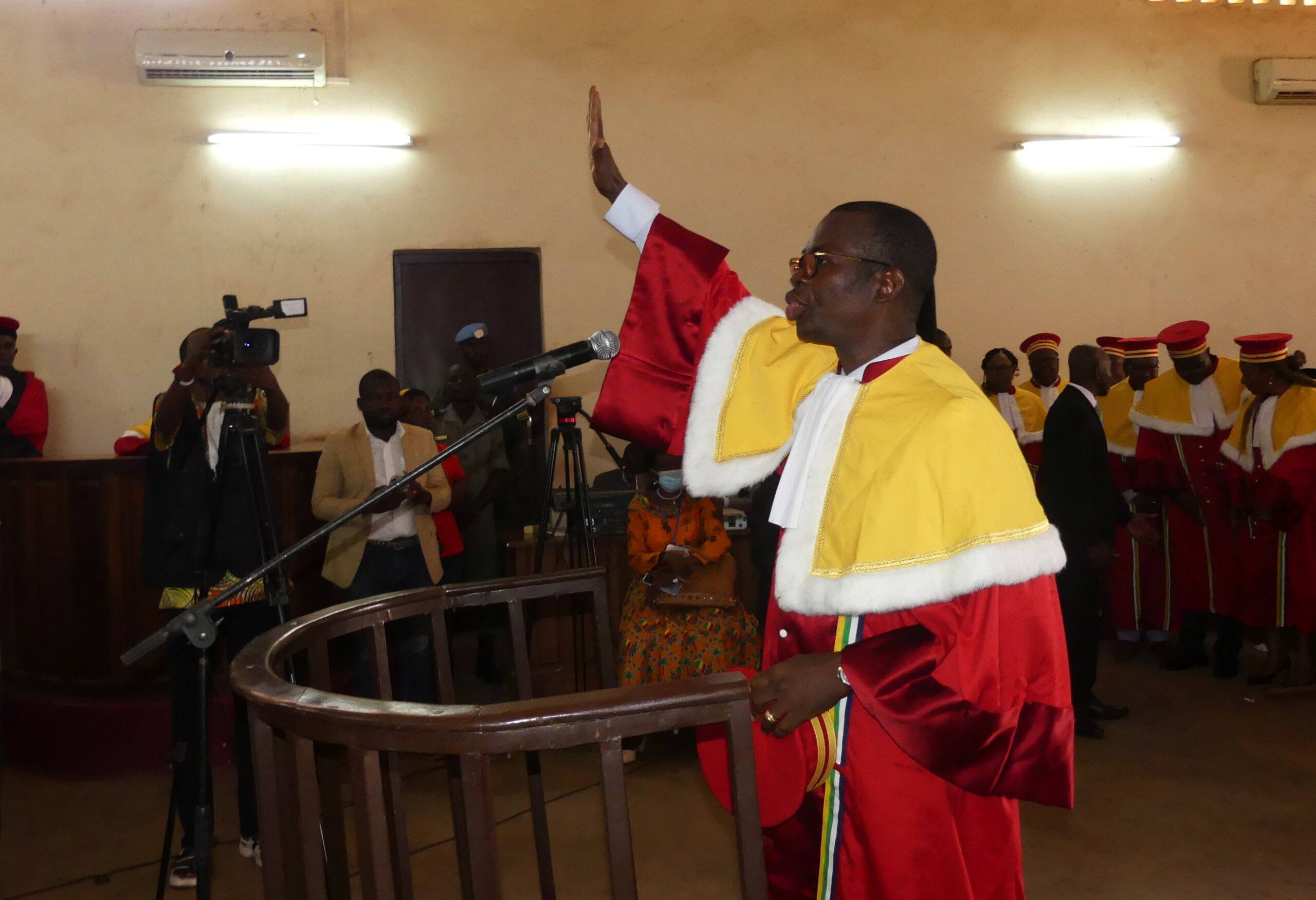 Centrafrique : de nouveaux juges intègrent la Cour des comptes, la Haute cour de justice et la Cour constitutionnelle