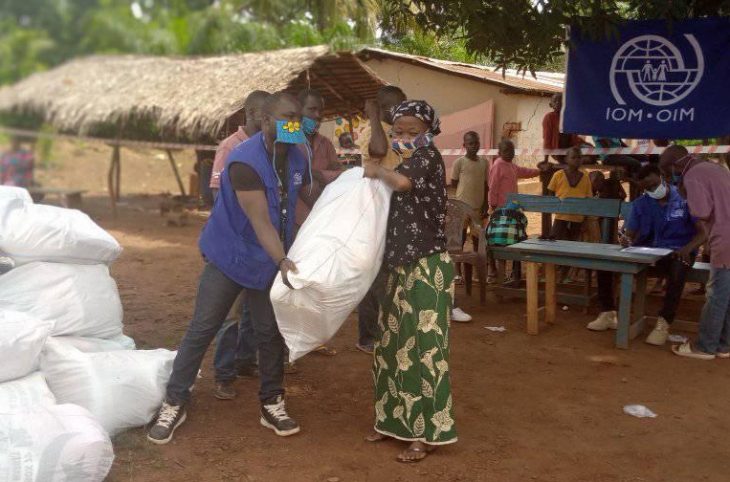 Centrafrique: un mois après l’inondation à Bossongo-café, les sinistrés ont reçu de l’aide