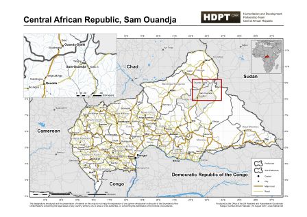 Sam-Ouandja coupée du pays et occupée par des hommes armés