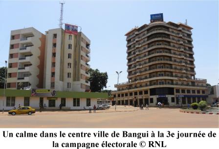 Campagne électorale encore timide à Bangui