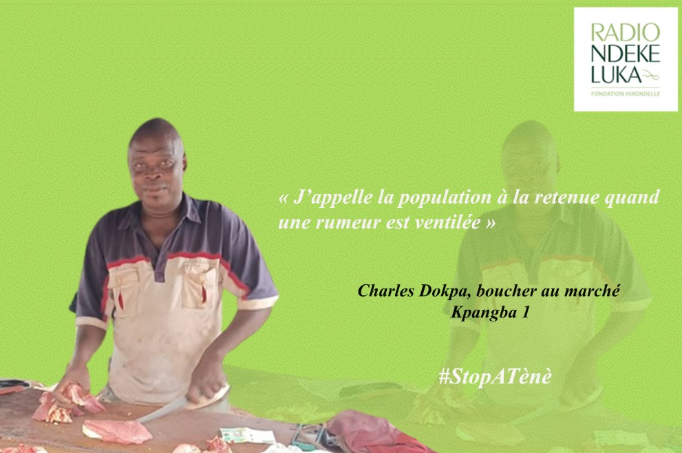 Bangui:  » Ces rumeurs ont su installer un sentiment de peur « , déplore Charles Dokpa, boucher au marché Kpangba 1