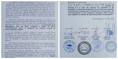 RCA : Quatre partis politiques exigent de l’UA la souplesse à Addis-Abeba