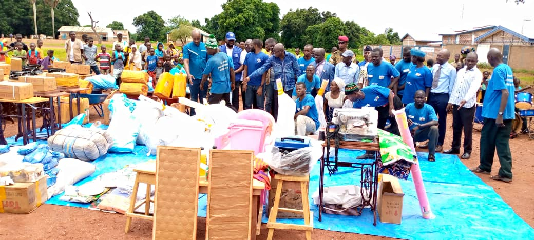 Centrafrique/Bria : 200 ex combattants dotés de kits après leur réinsertion socioprofessionnelle