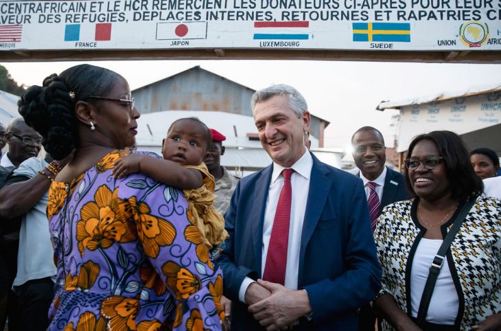 Bangui: manifestation des retournés devant la représentation du HCR
