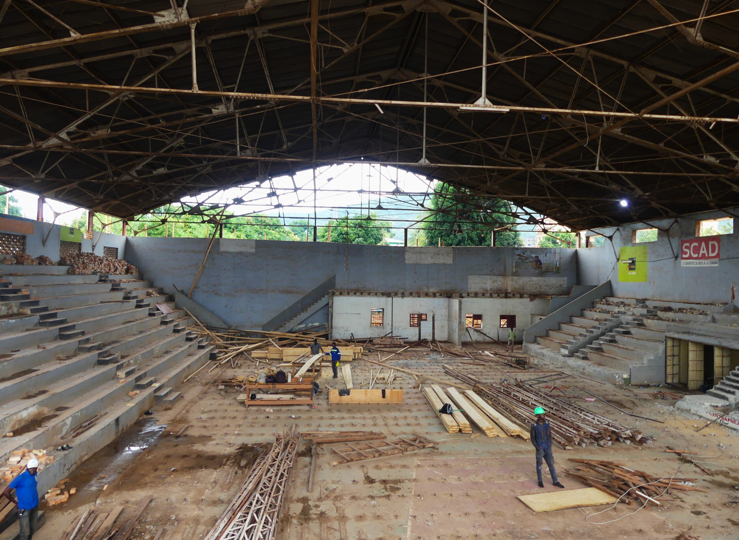 Centrafrique : le Centre national de basket-ball Martin Ngoko en pleine reconstruction
