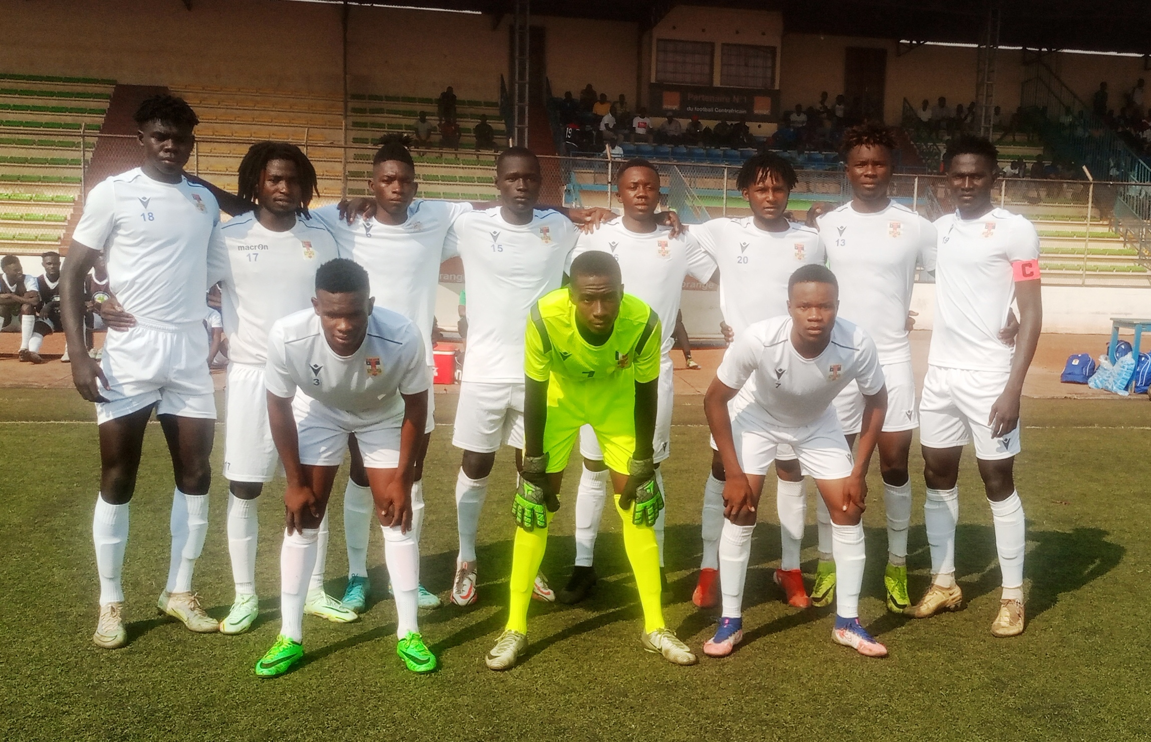 Centrafrique : belle prestation des Fauves U20 de football face à AS Gbrangré