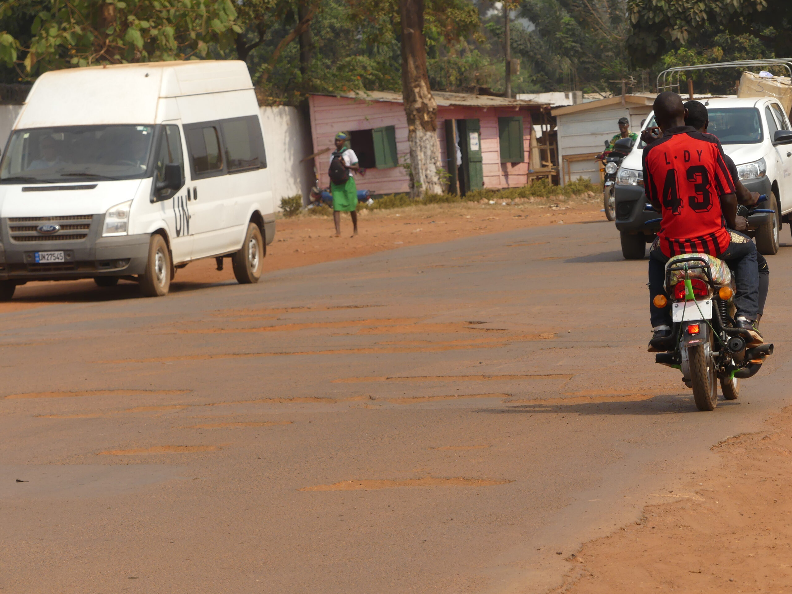 Bangui: les usagers déplorent la dégradation avancée de l’avenue des Martyrs