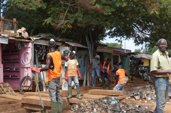 RCA : L'Association Mobilisation d'Urgence engagée à lutter contre l’insalubrité au quartier Sapéké après les inondations