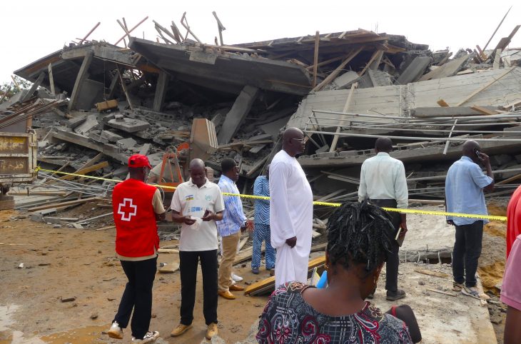 Centrafrique : un immeuble de 7 étages en construction s’écroule en plein cœur de Bangui