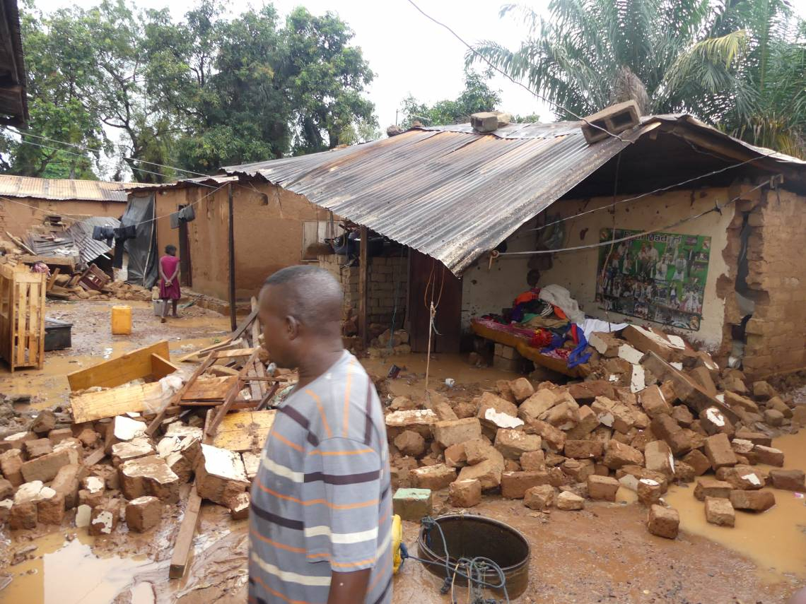 Centrafrique: difficiles conditions de vie de certains sinistrés victimes d’inondations