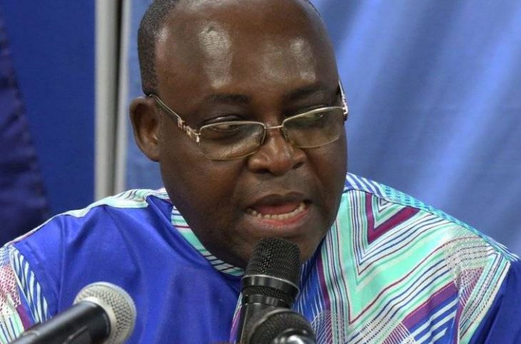 Emile Gros-Raymond Nakombo présente l'importance de la construction d'un centre de traitement d'eaux usées à Bangui